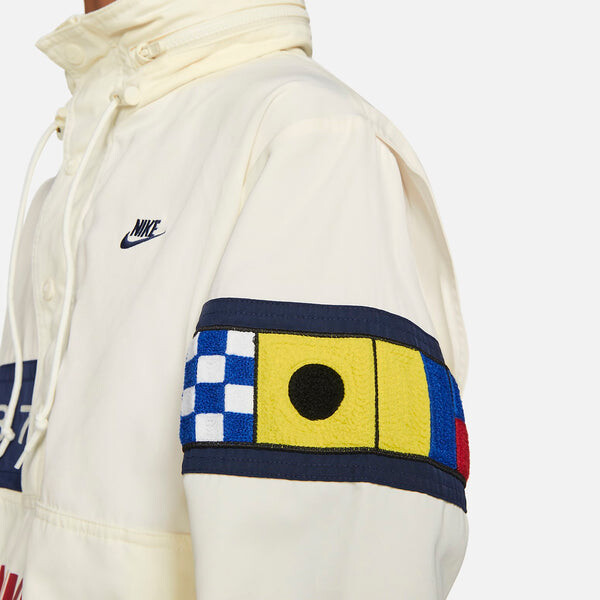 Куртка спортивная одежда переиздание rise pack тканая куртка Nike, белый — фото 4
