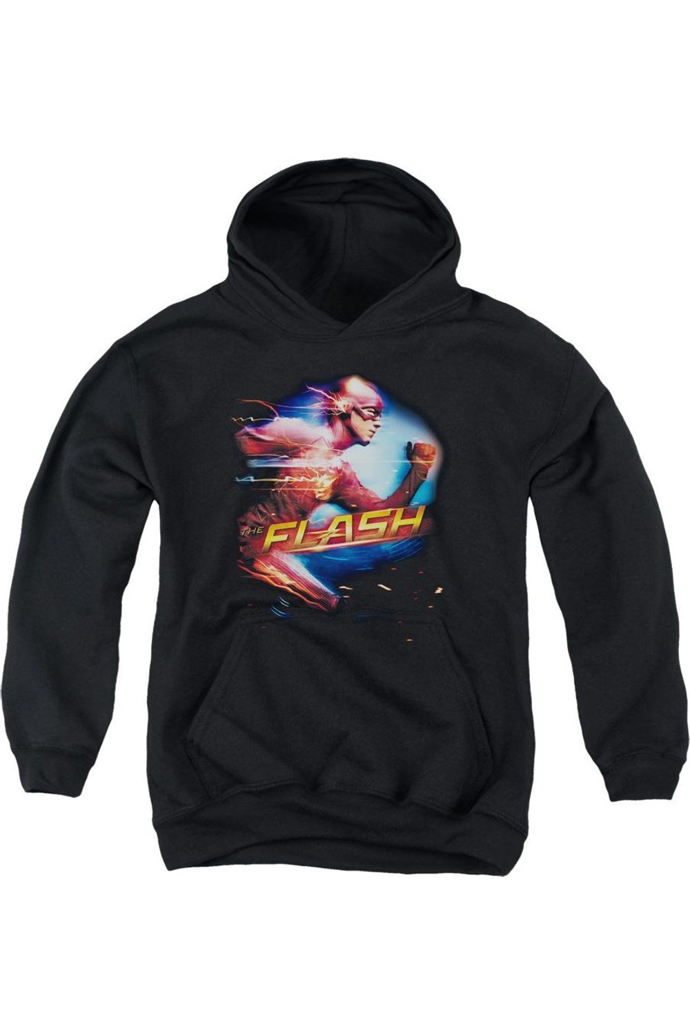 

Футболка с капюшоном The Flash Fastest Man для детей Gildan, черный