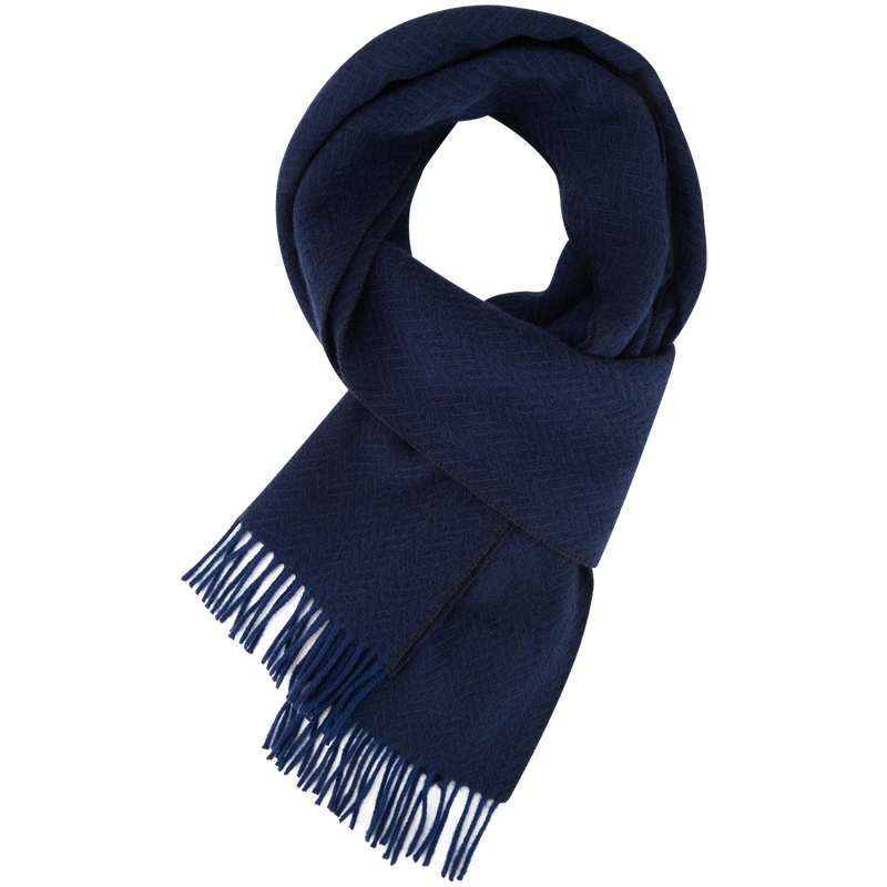 

Tommy Hilfiger Шерстяной вязаный шарф для мужчин, Navy Blue DW6