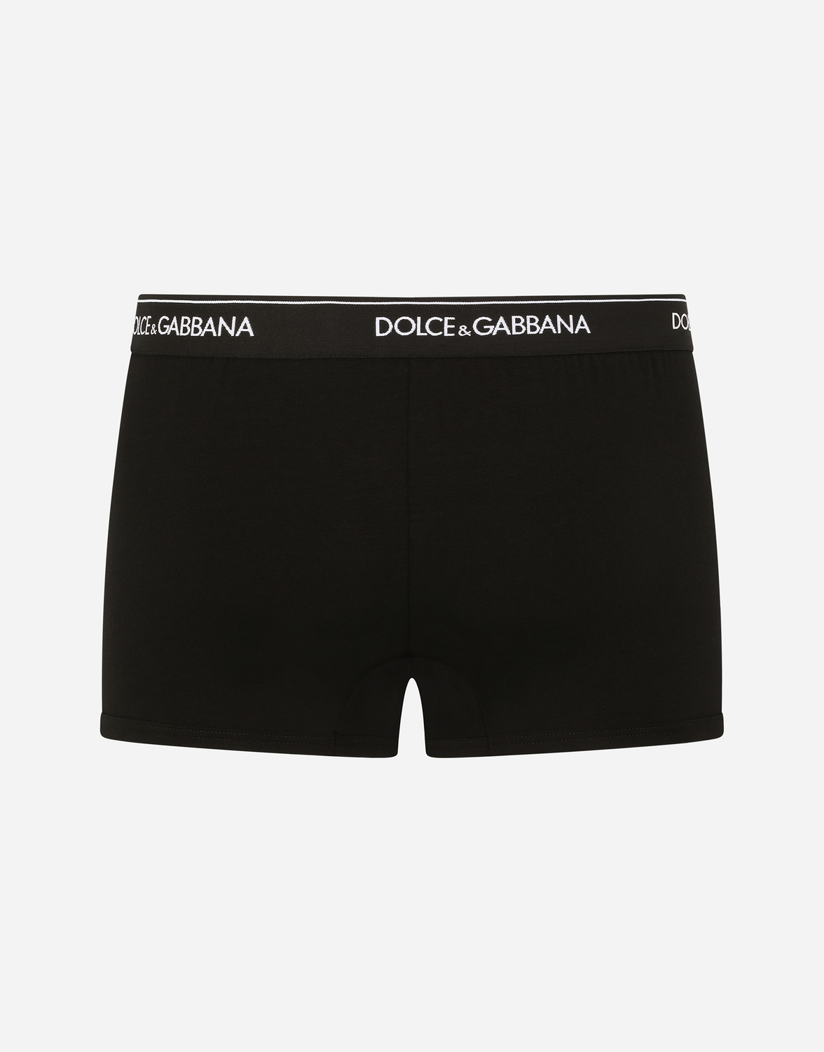 Двухупаковка боксеров из эластичного хлопка стандартного кроя Dolce & Gabbana, черный — фото 3