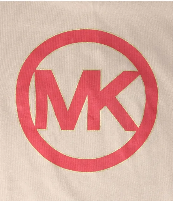 Футболка regular fit Michael Kors Kids, пудрово-розовый — фото 3