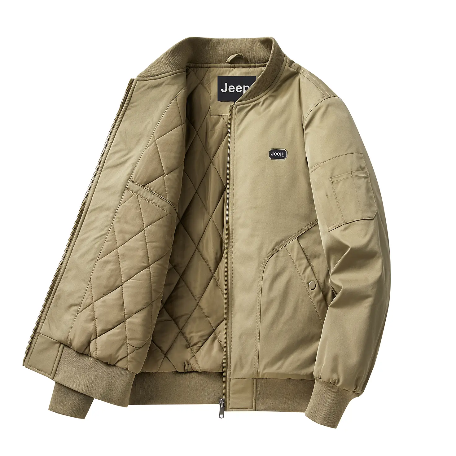 

Пуховик Unisex из коллекции Luxury Cowboy Jeep, хаки (upgraded fabric 100% cotton)