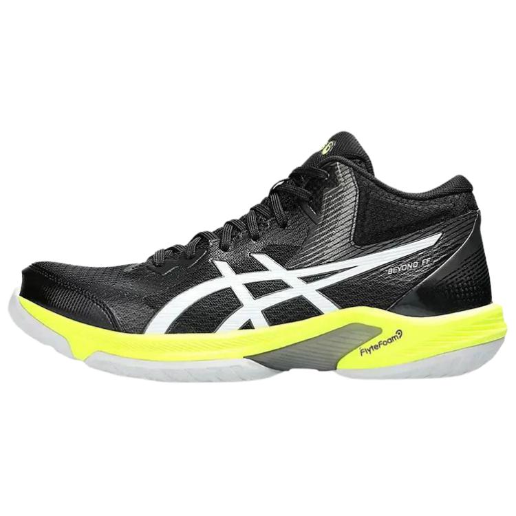 

ASICS Кроссовки для бадминтона Beyond FF с амортизацией, дышащие, с высоким верхом, мужские, черно-желтые