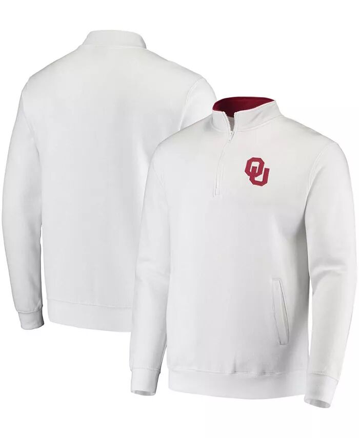 

Мужская толстовка Oklahoma Sooners Tortugas Logo с застежкой-молнией на четверть Colosseum, белый