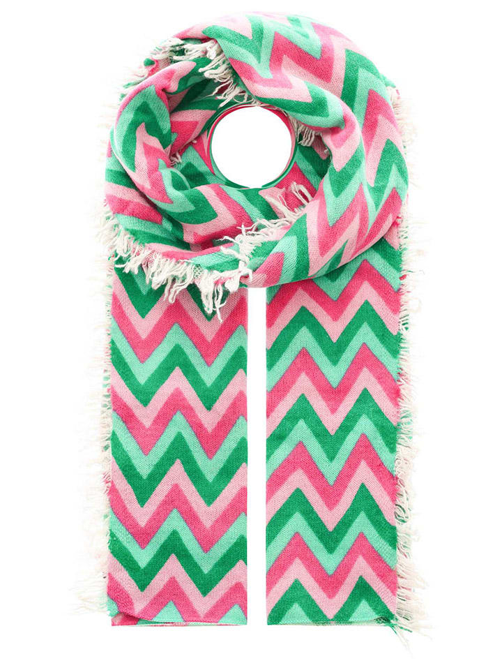 

Шарф Zwillingsherz, цвет pink/grün - (l)190 x (b)75 cm
