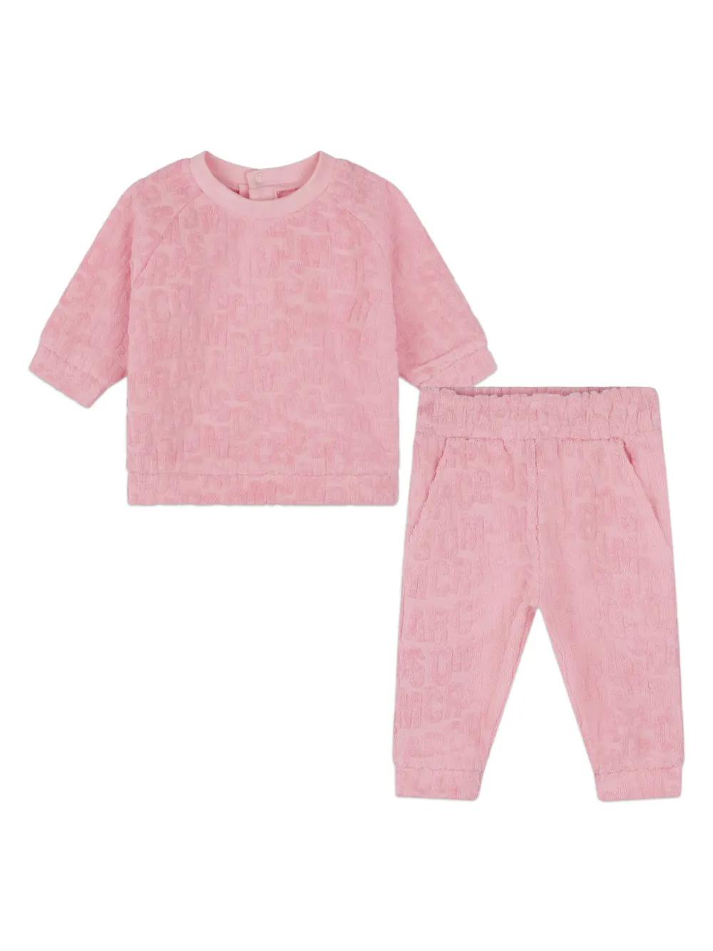 

Комплект из джемпера и брюк с логотипом Marc Jacobs Kids, розовый