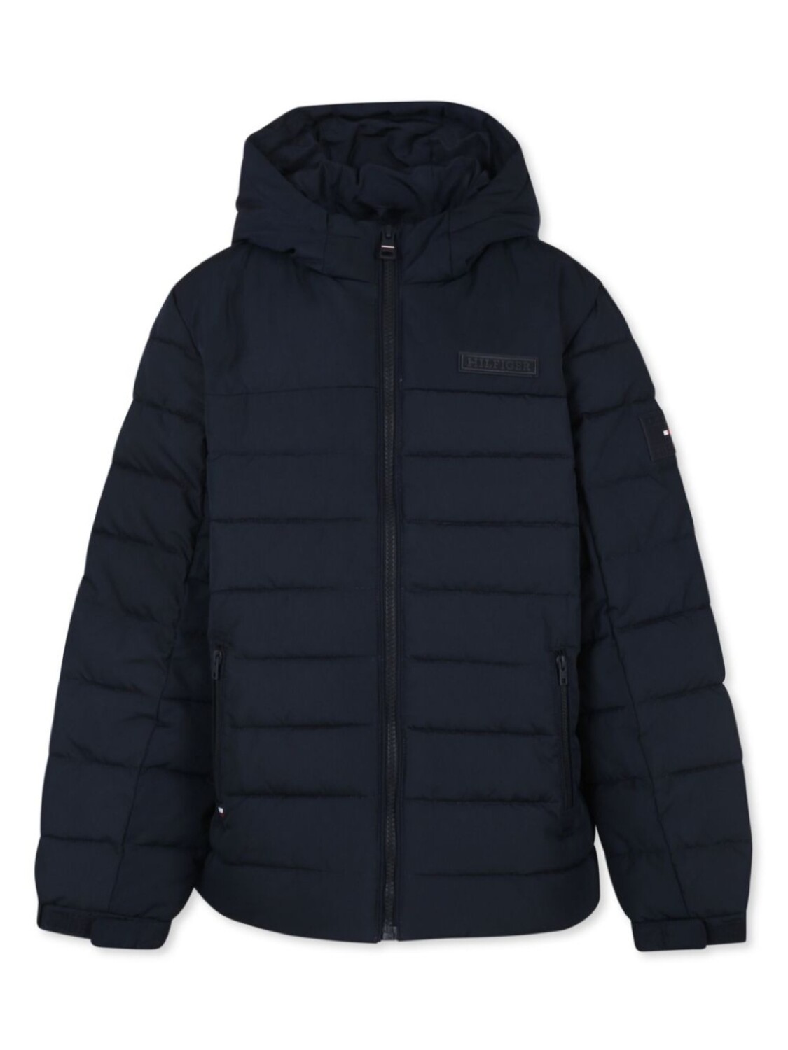 

Пуховик с нашивкой-логотипом Tommy Hilfiger Junior, синий