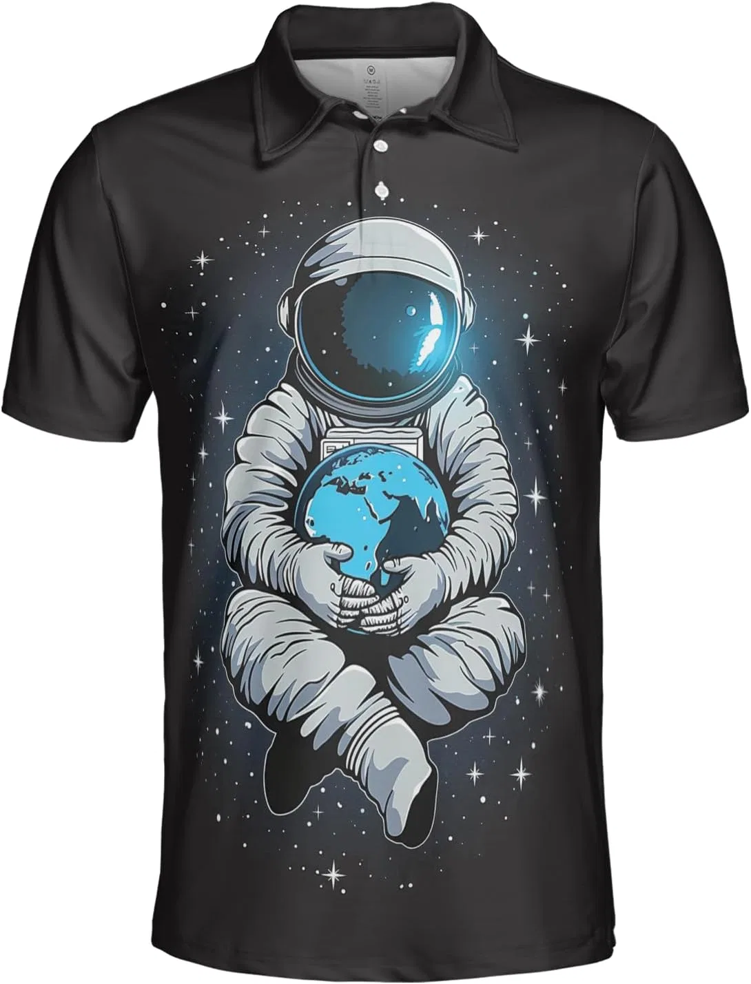 Поло космос, короткий рукав, Regular Fit, серия 06, Astronaut_48