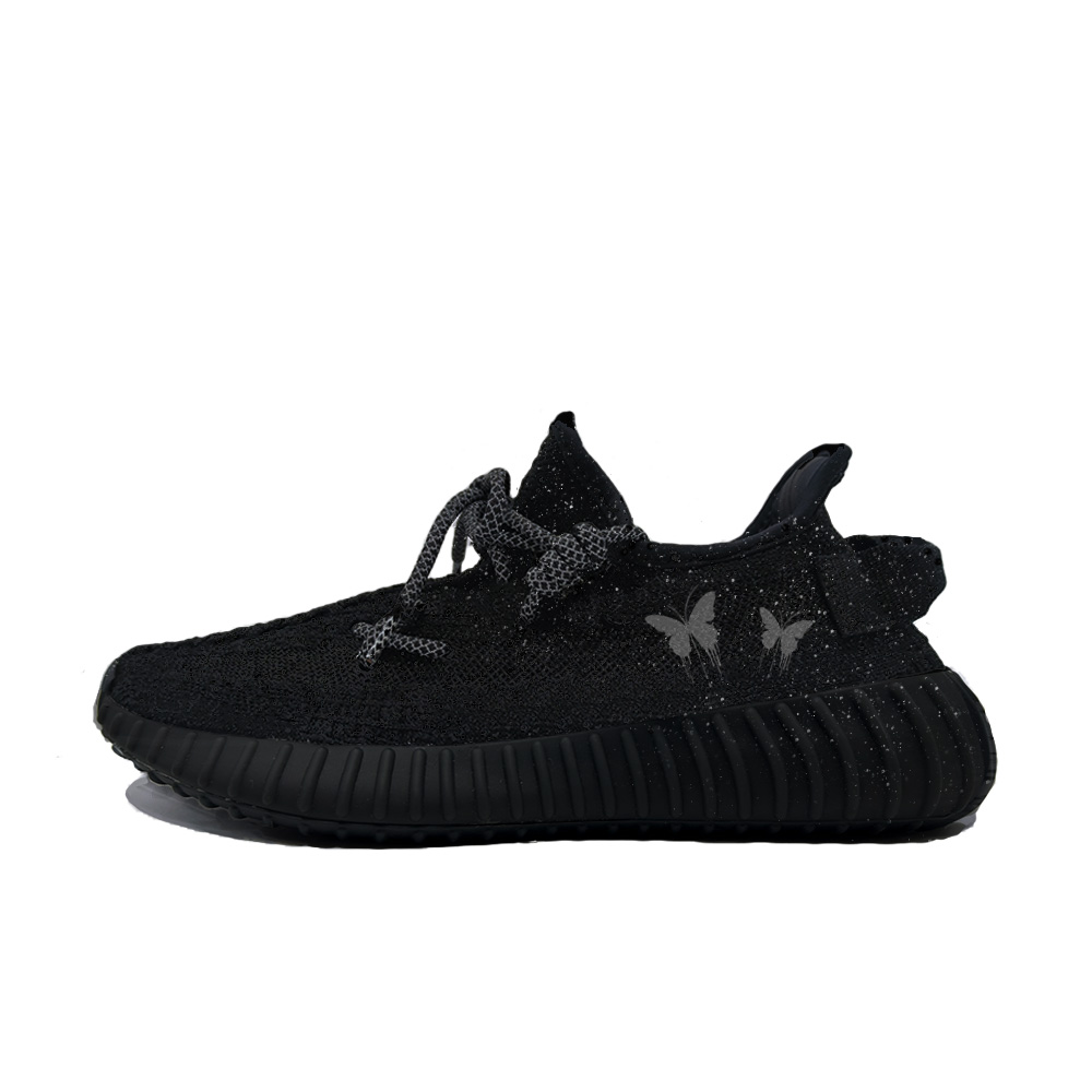 

Adidas Originals Yeezy Boost 350 V2 повседневные кроссовки унисекс низкие бело-черные, цвет Black