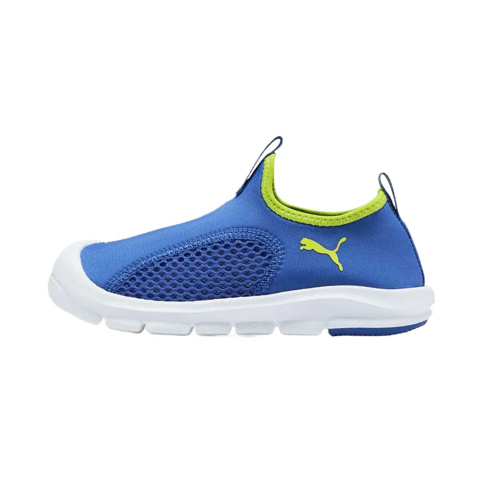 Детские низкие сандалии Cushioning PUMA, Electric Blue-Green Yellow