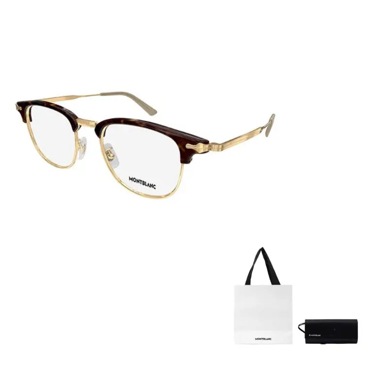 

MONTBLANC Металлическая оправа для очков типа "бабочка" унисекс золотая, Tortoiseshell