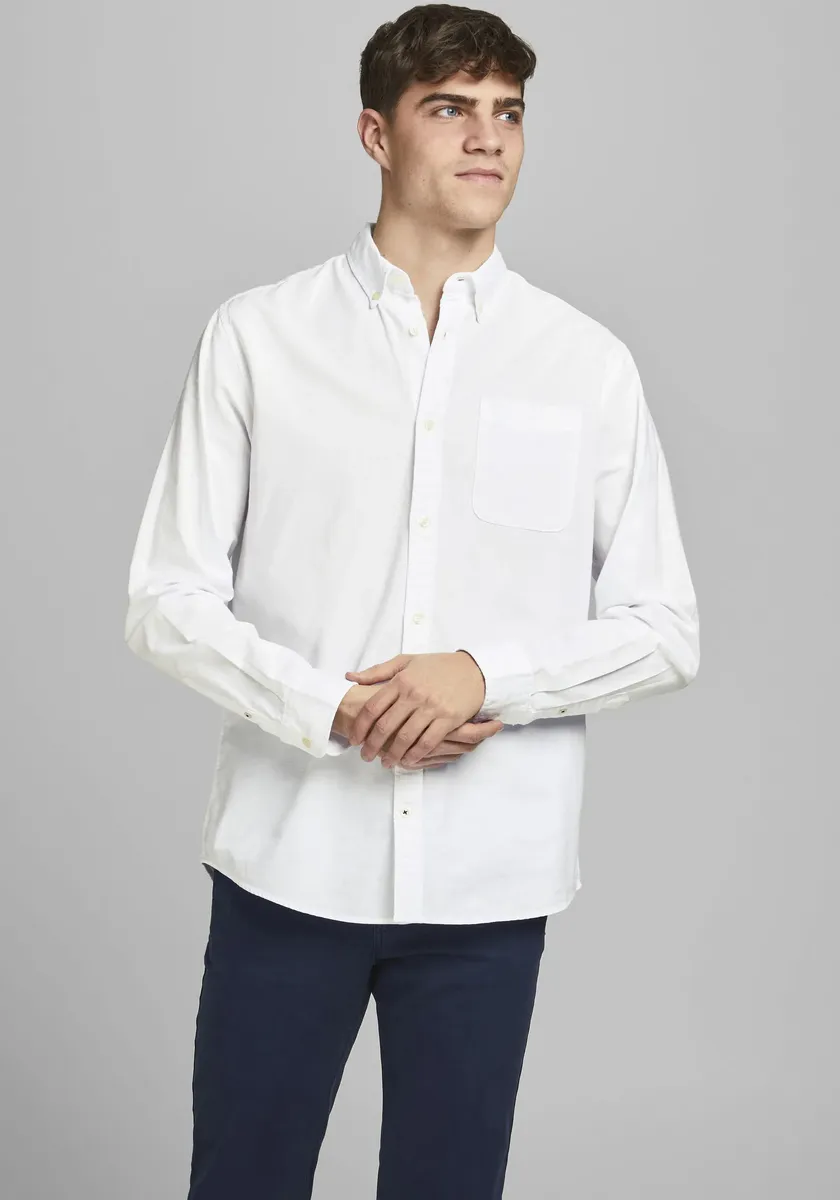 

Рубашка с длинными рукавами Jack & Jones "OXFORD SHIRT", белый
