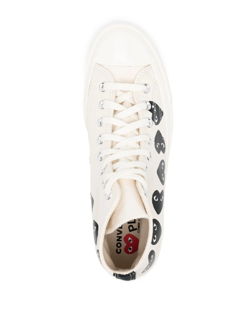 Высокие кеды Chuck 70 Comme Des Garçons Play x Converse, нейтральный — фото 4