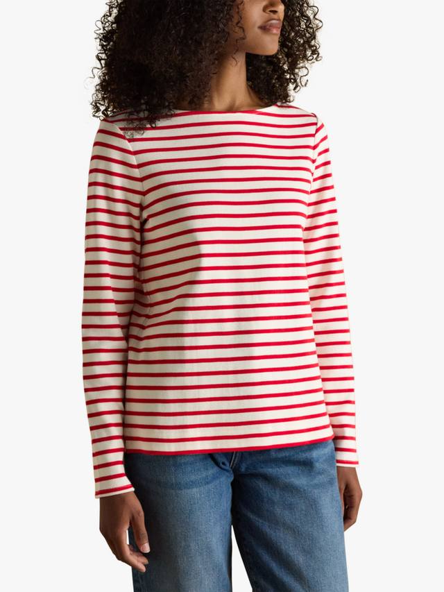 

Классическая тельняшка в гаваньскую полоску Joules, Red/White