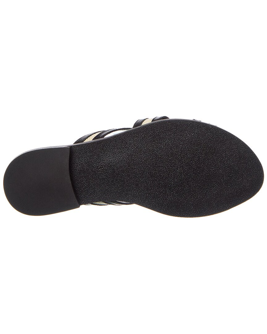 M by Bruno Magli Preta Leather Sandal, черный — фото 4