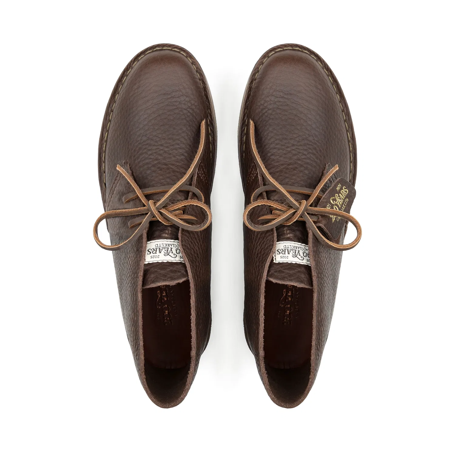 Мужские повседневные дезерты Desert Boots Evo коричневые от Clarks — фото 3