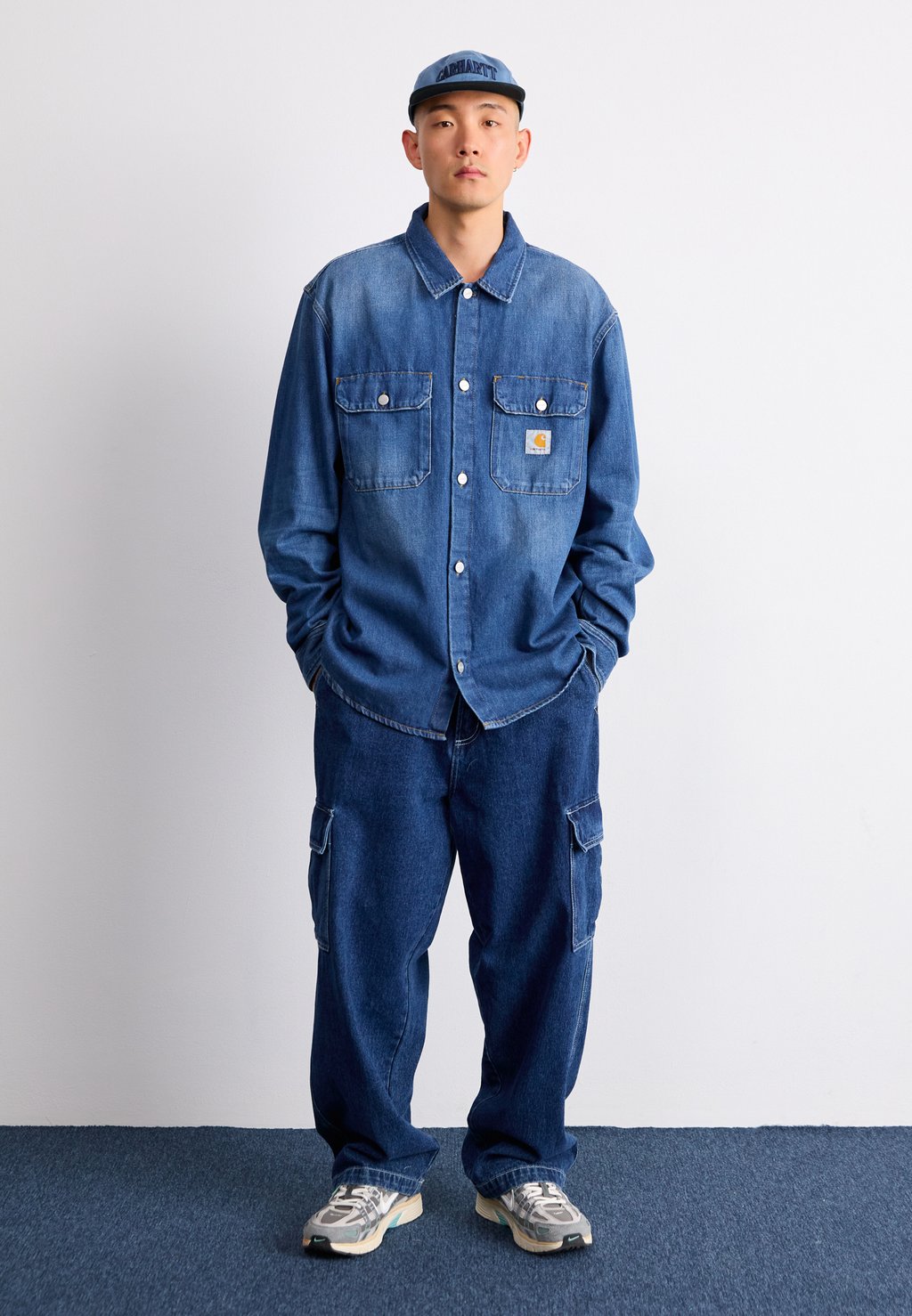 

Летняя куртка HARVEY Carhartt WIP, темно-синий