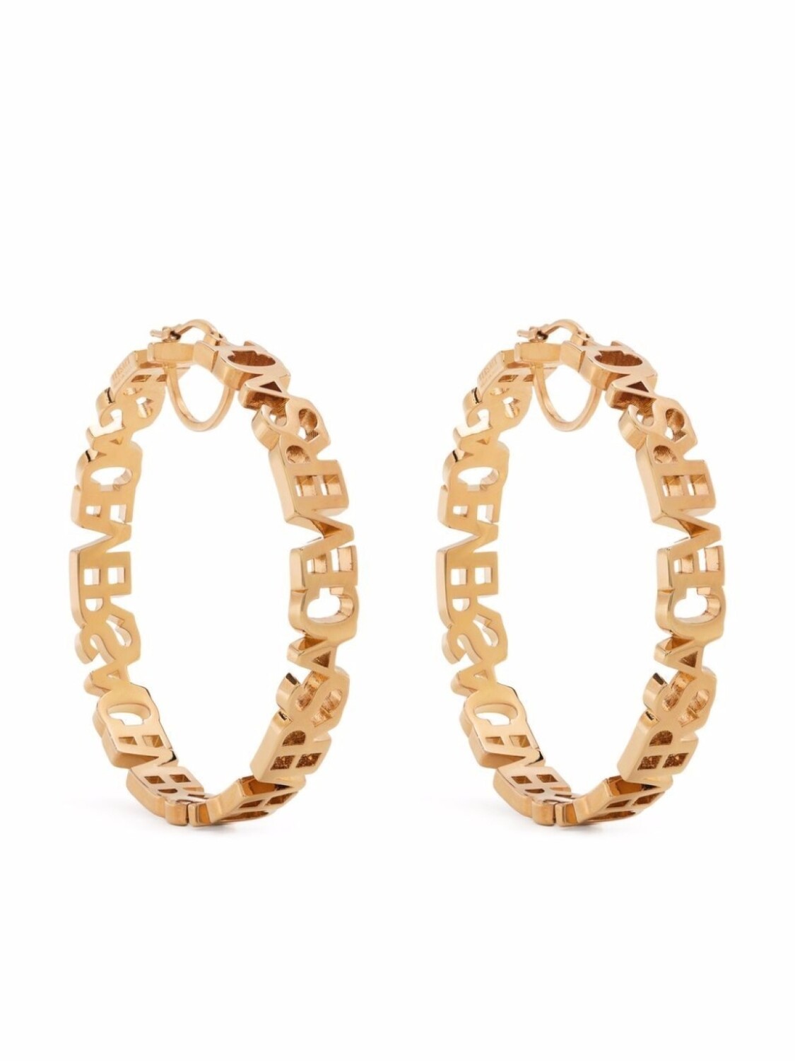

Серьги-кольца с логотипом Versace, золотой