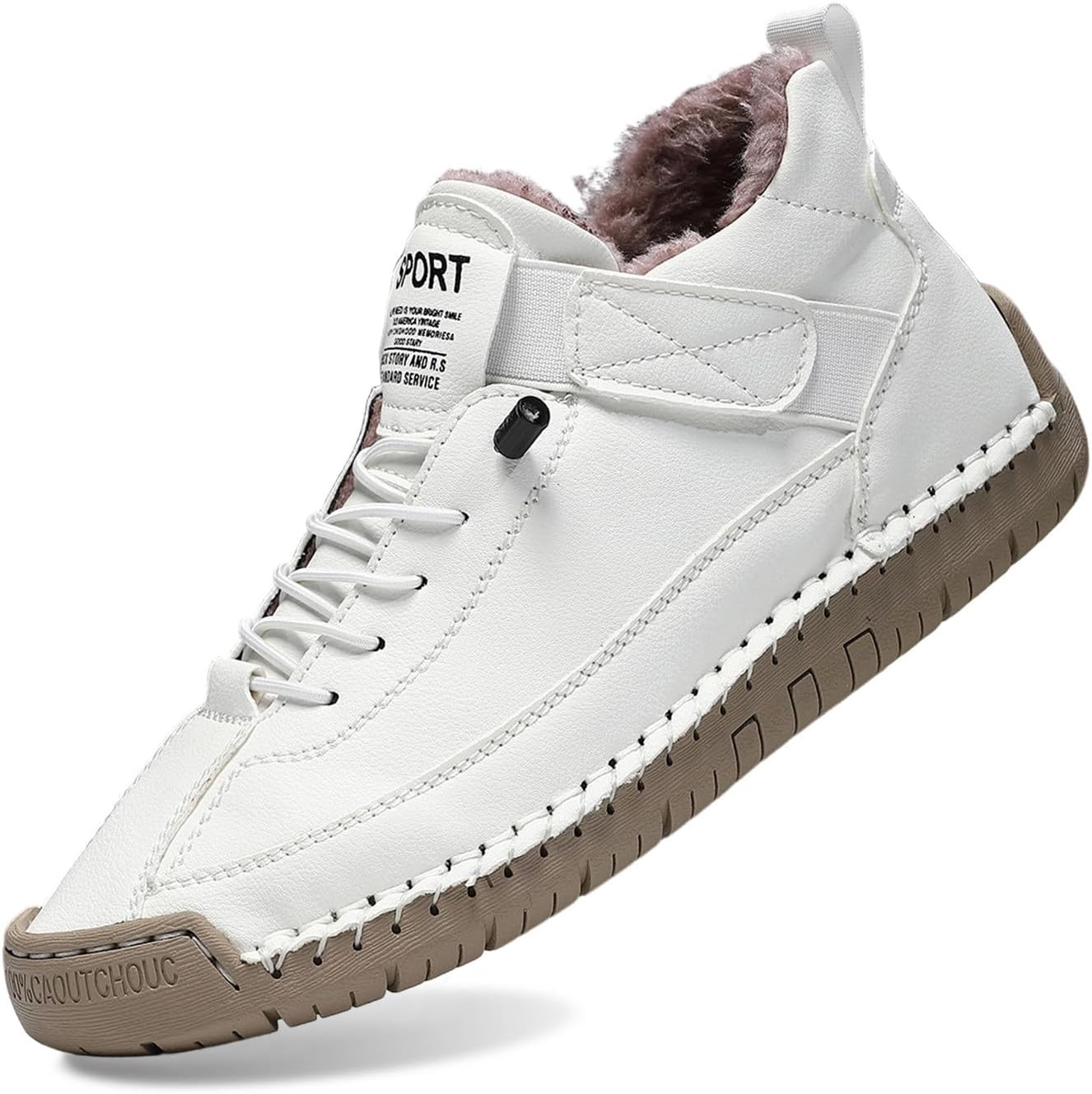 

Мужские ортопедические кроссовки-слипоны Elira Supportive, эргономичные, для ходьбы, походов, кемпинга и вождения Generic, белый