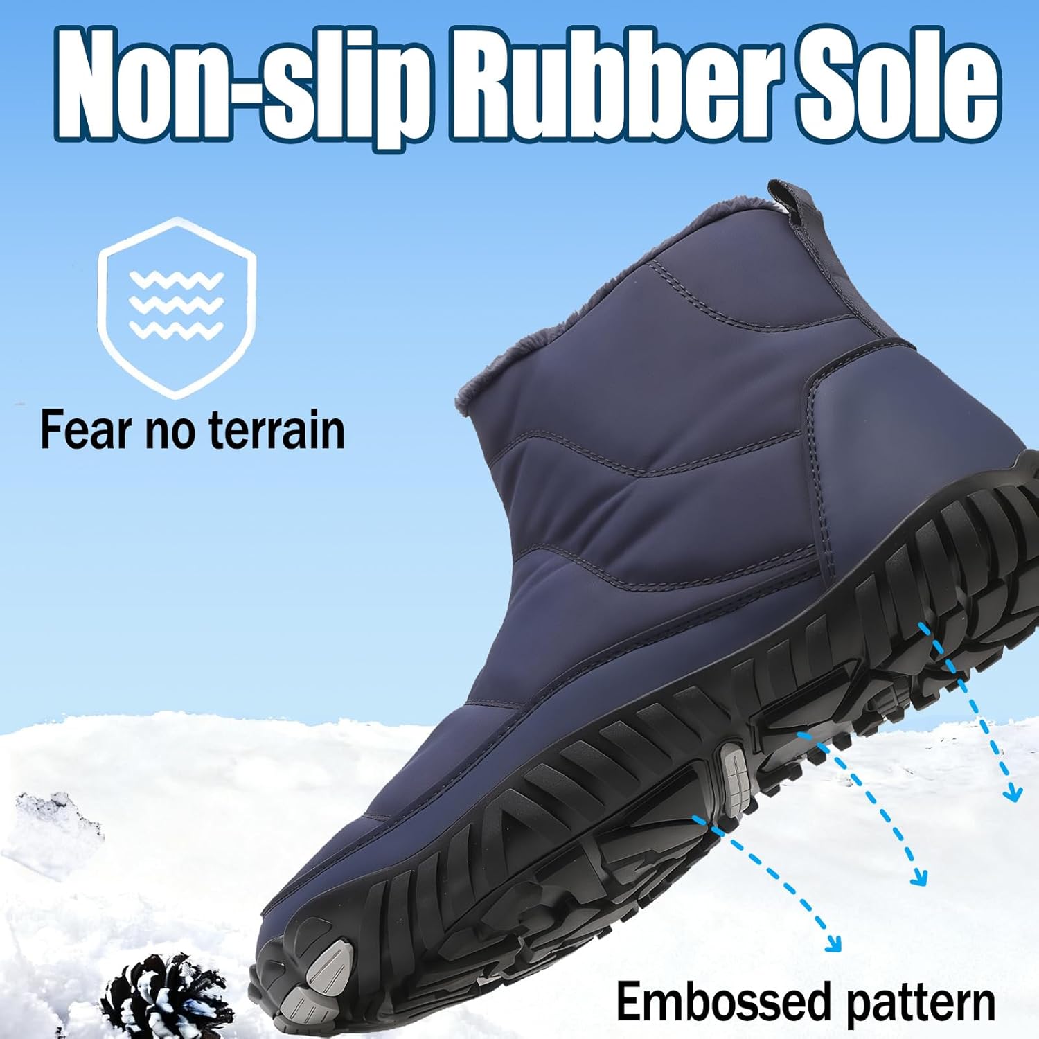 Зимние ботинки для походов, зимние туристические ботинки, зимняя походная обувь, зимние ботинки с нулевым перепадом для женщин и мужчин Levdro, A-1 Men 5/7 Women — фото 4