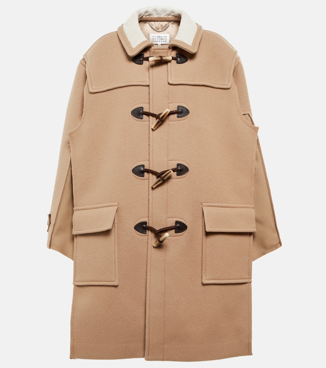 

Шерстяное пальто-дафлкот Maison Margiela, кэмел