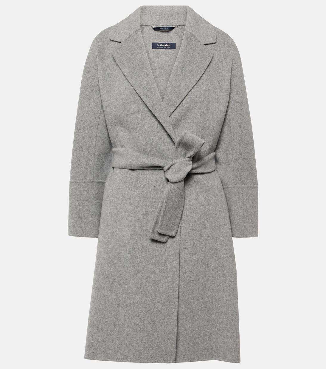 

Пальто шерстяное с запахом 'S Max Mara, цвет new light grey