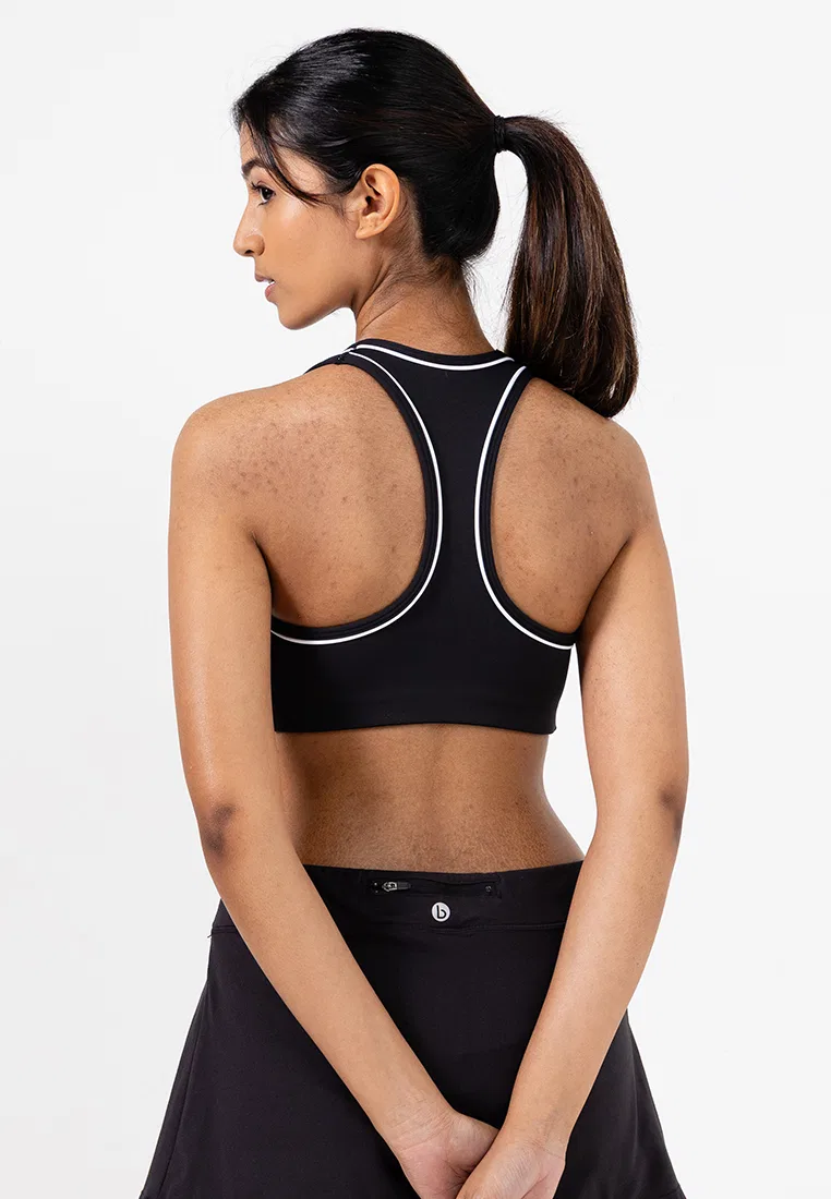 Спортивный бюстгальтер, средняя поддержка, Calvin Klein Sport, черный — фото 2