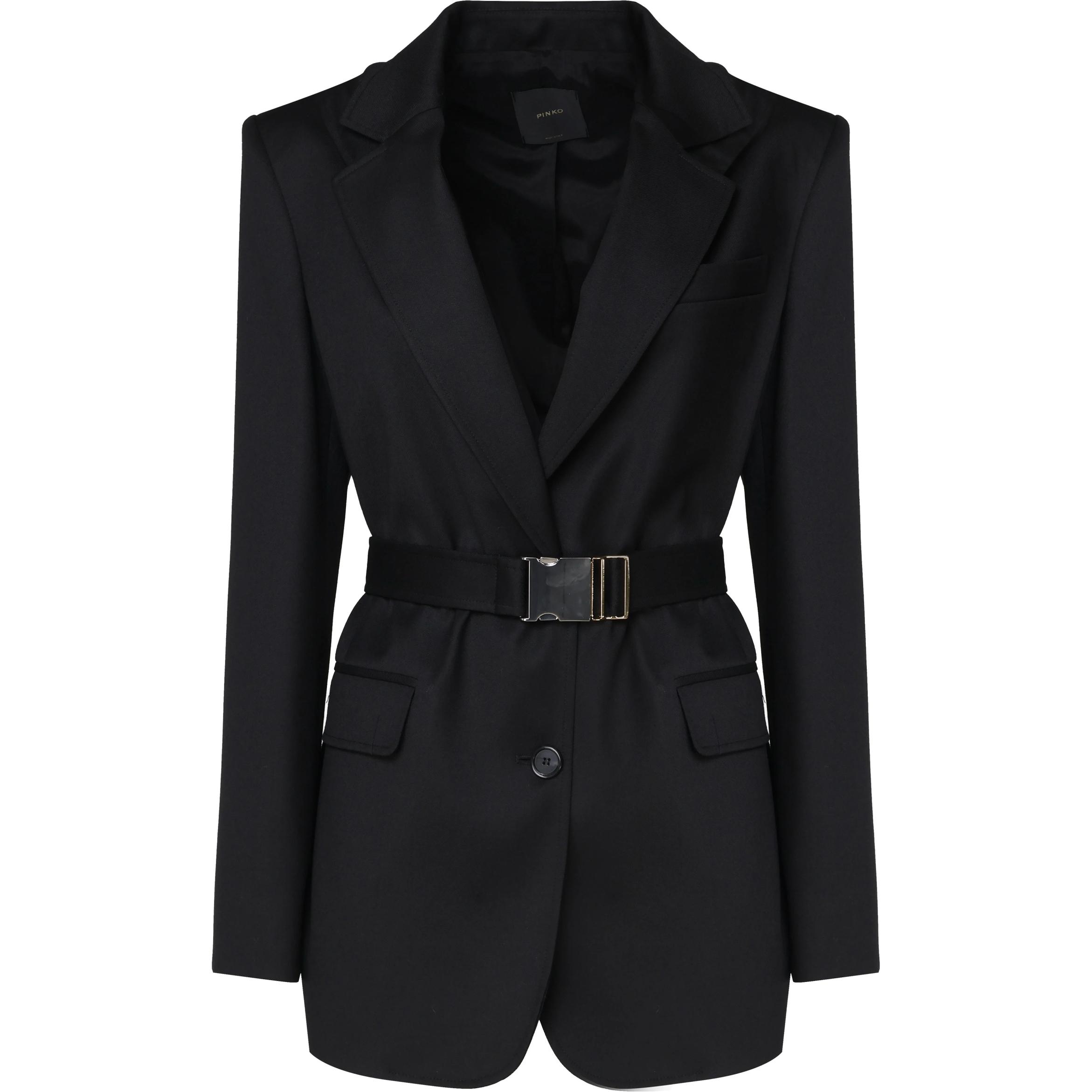 

Однобортный приталенный блейзер PINKO, черный