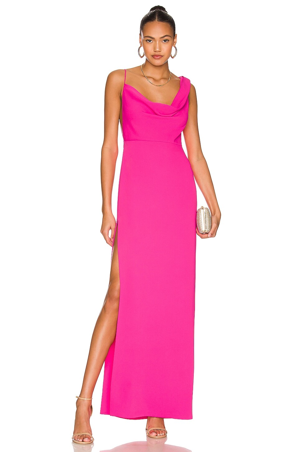 

Платье Amanda Uprichard x REVOLVE Arial Gown, цвет Hot Pink