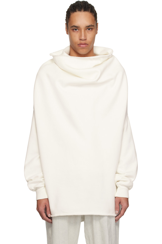 

Голливудский шрауд водолазка Rick Owens Drkshdw, цвет milk