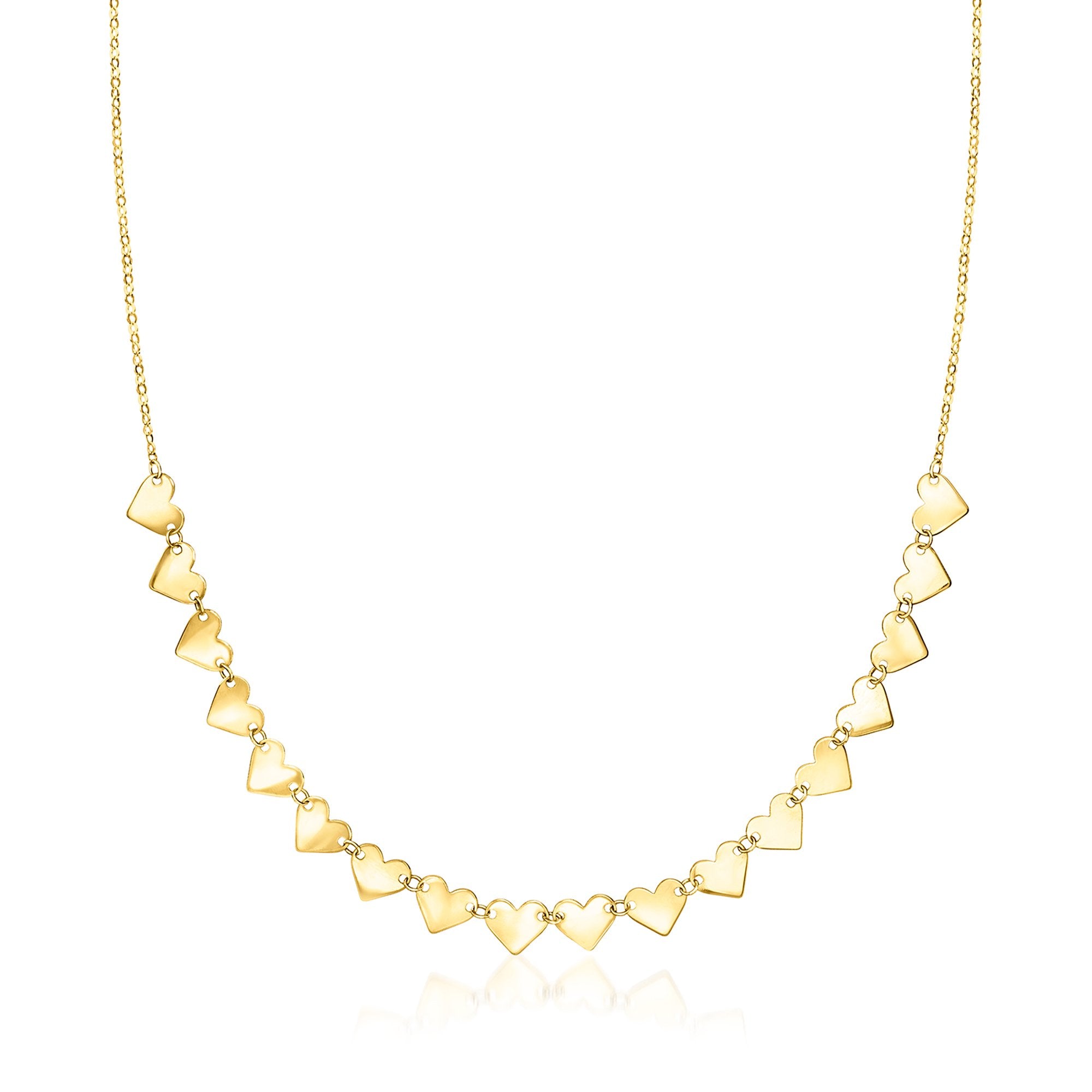 

Колье с изображением центральной станции сердца Canaria Italian из 10-каратного желтого золота Canaria Fine Jewelry, 16 In