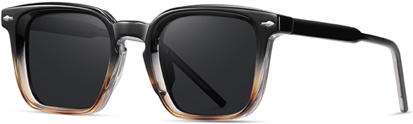 

Мужские солнцезащитные очки класса люкс в стиле ретро, ​​женские в стиле панк с прозрачными линзами и заклепками, защита от ультрафиолета UV400 TVTBBVV, Black Leopard Gray