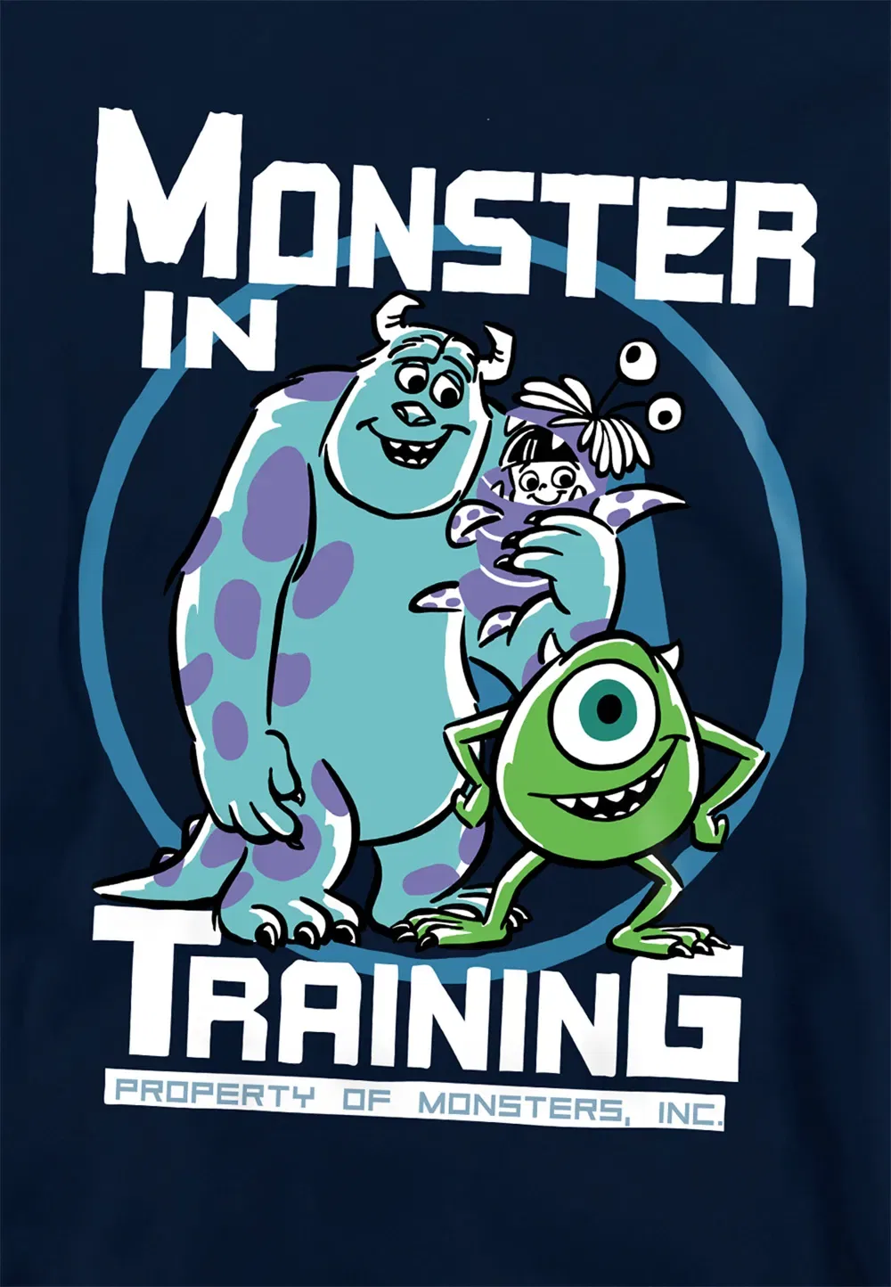 Детский худи Disney Monsters In Training, темно-синий, темно-синий — фото 2