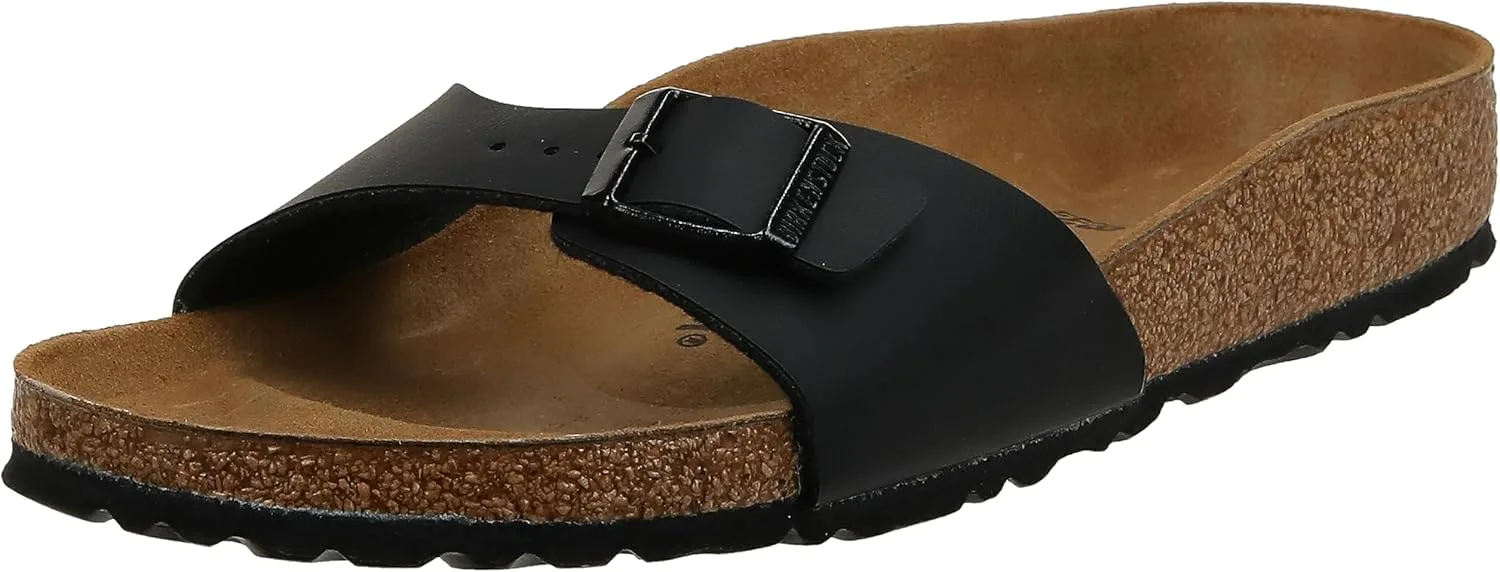 Мужские блестящие мюли Madrid Birkenstock, черный — фото 4