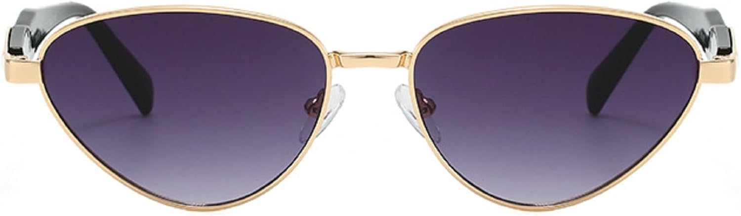 

Ретро-солнцезащитные очки «кошачий глаз» 2025 года для женщин и мужчин, модные зеленые и коричневые солнцезащитные очки для активного отдыха, защита от УФ-излучения UV400 mincl, Gray