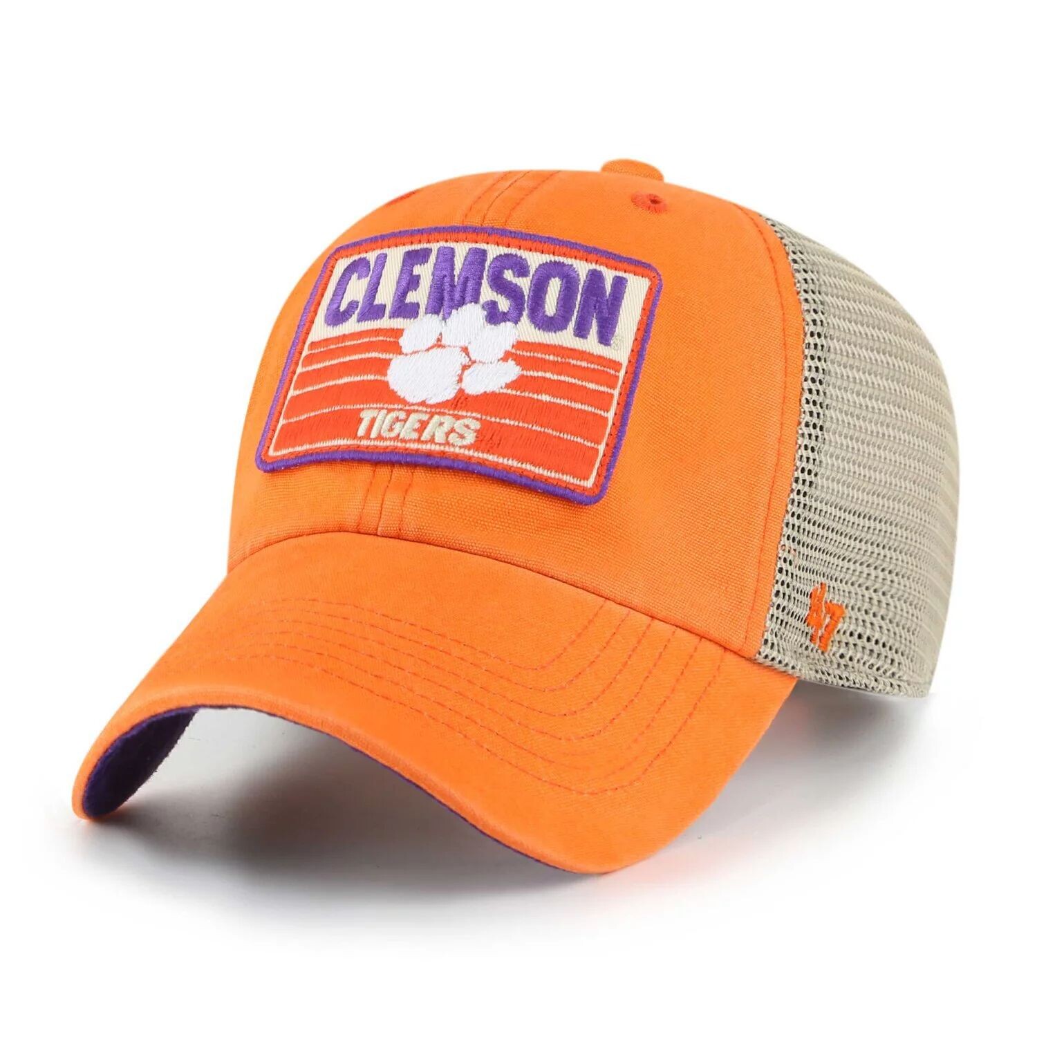 

Мужская оранжевая кепка '47 Clemson Tigers Four Stroke Clean Up Trucker Snapback