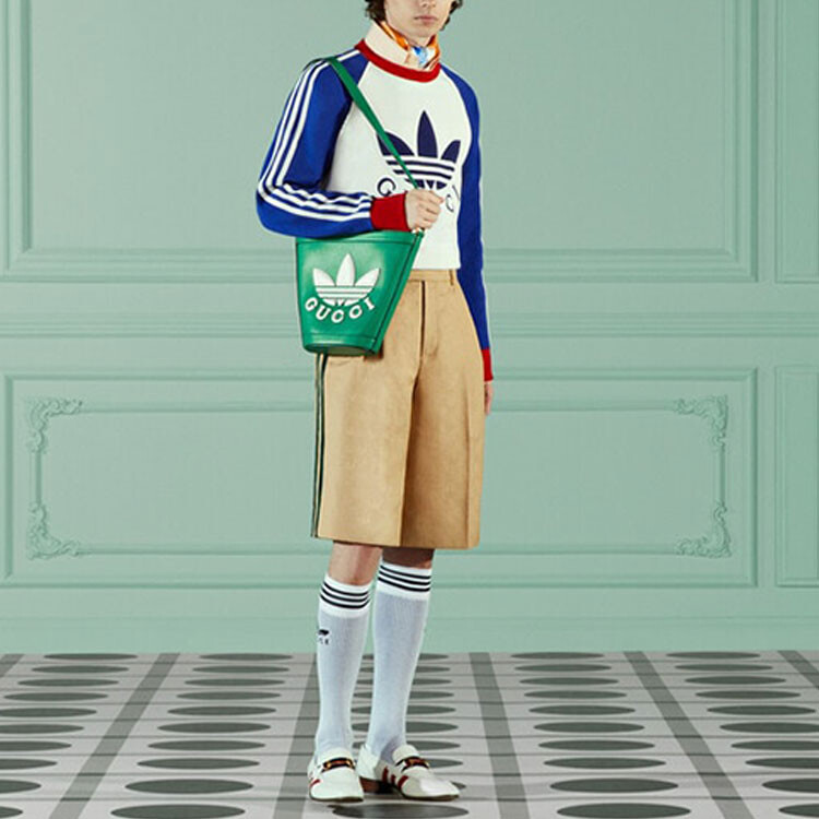 Толстовка мужская Gucci, хлопок, синий / белый — фото 2
