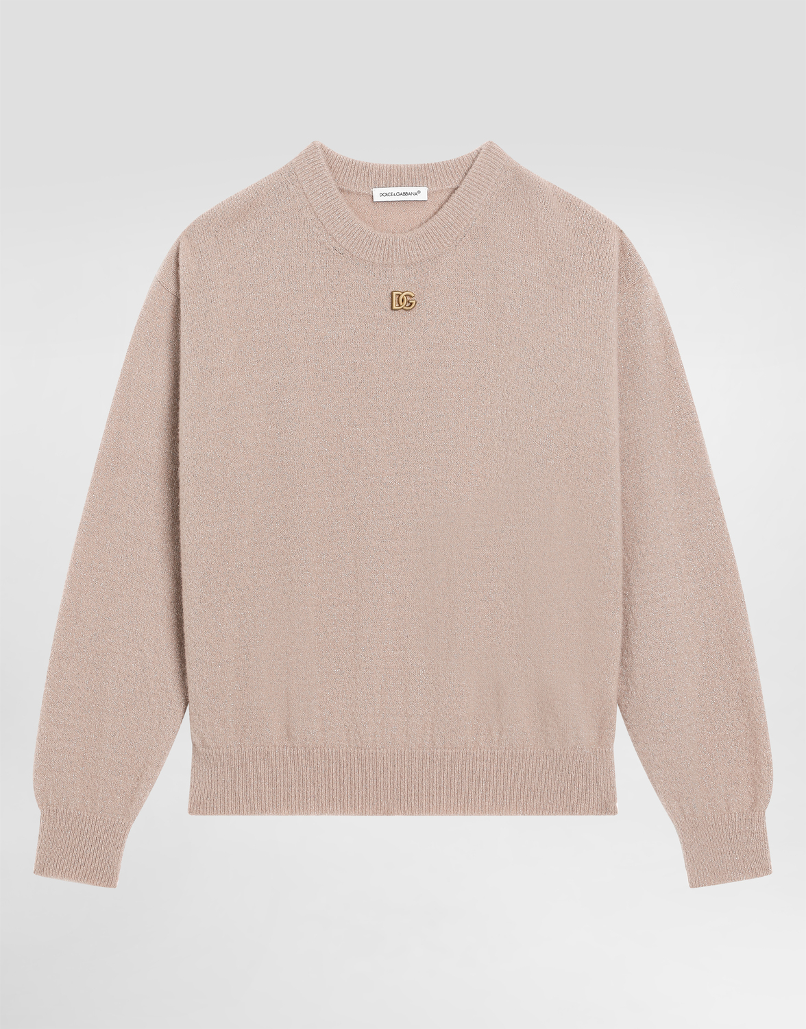 

Джемпер из гладкой вязки Dolce&Gabbana, розовый