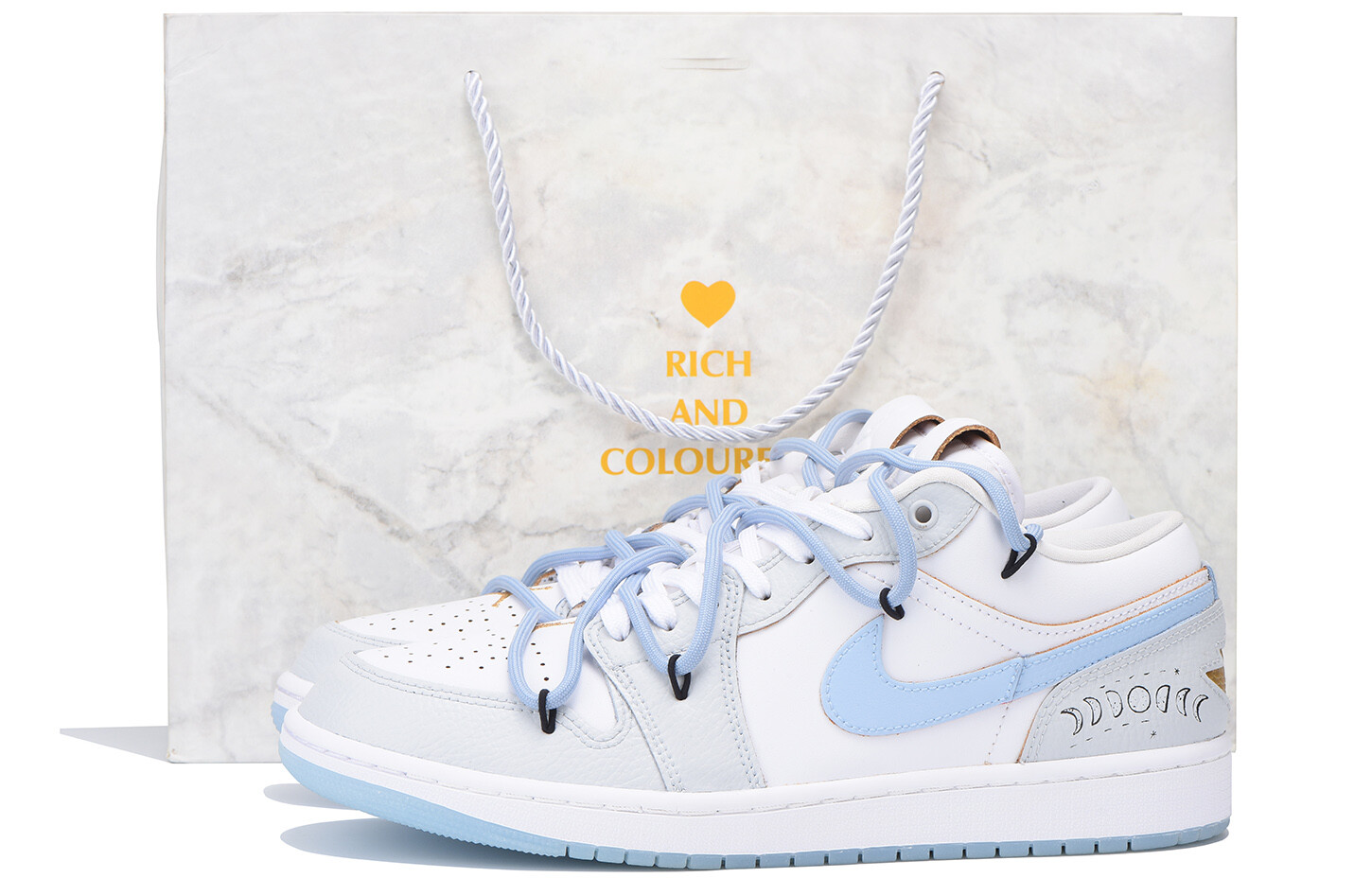 

Кроссовки Air Jordan 1 Vintage Basketball Shoes Men Low-top Gray/Blue, серый/синий