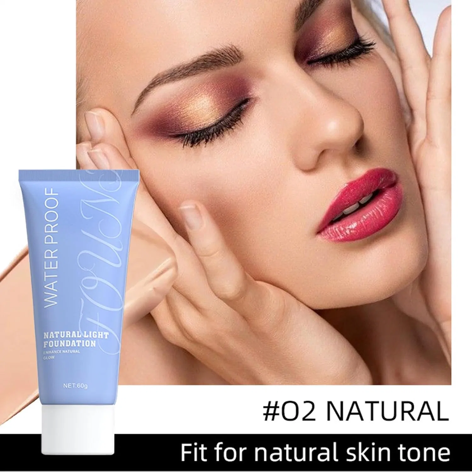 Тональное средство Full Cover Long Lasting Liquid Foundation, 60 мл, оттенок Natural — фото 2
