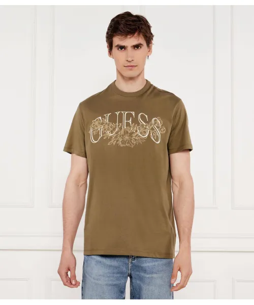 

Футболка Regular fit Guess Jeans, зеленый