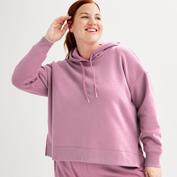 

Ультрамягкая флисовая толстовка больших размеров Tek Gear, цвет maiti mauve