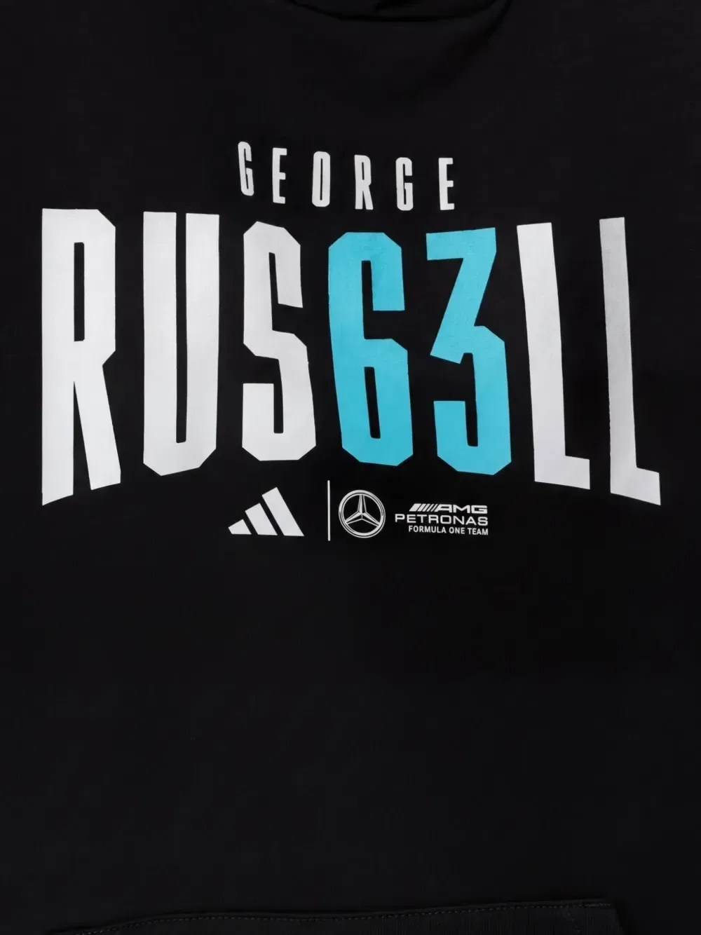 Худи с графичным принтом Adidas Kids, черный — фото 3