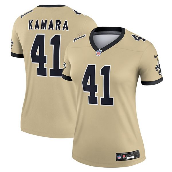 

Женская футболка Alvin Kamara New Orleans Saints Gameday Golds Alternate Legend Player Performance Nike