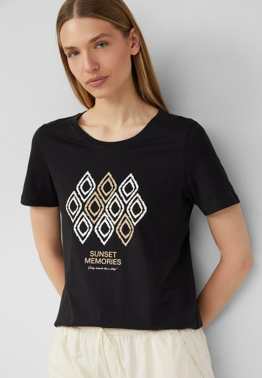 

Футболка s.Oliver Print T-shirt, Schwarz/Black, Черный, Футболка s.Oliver Print T-shirt, Schwarz/Black