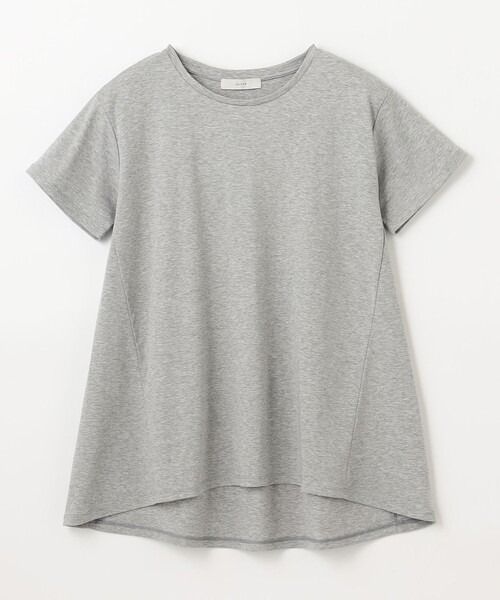 

Туника мерсеризованная гладкая с присборенной спинкой ANY, светло-серый