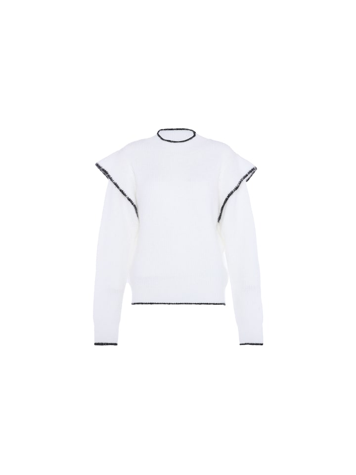 

Женский вязаный свитер бежевого цвета faina