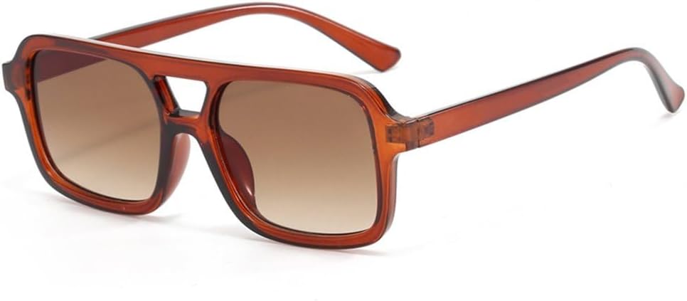 

Солнцезащитные очки с индивидуальной маленькой оправой, в стиле ретро, ​​модные солнцезащитные очки, защита от УФ-излучения в эпоху Y2K, очки для активного отдыха на открытом воздухе, FEMA KTUCN, Brown Brown