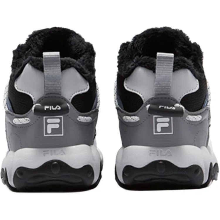 Детские хлопковые тапочки Fluid FILA KIDS, Black/Dusty Blue-FBC — фото 4
