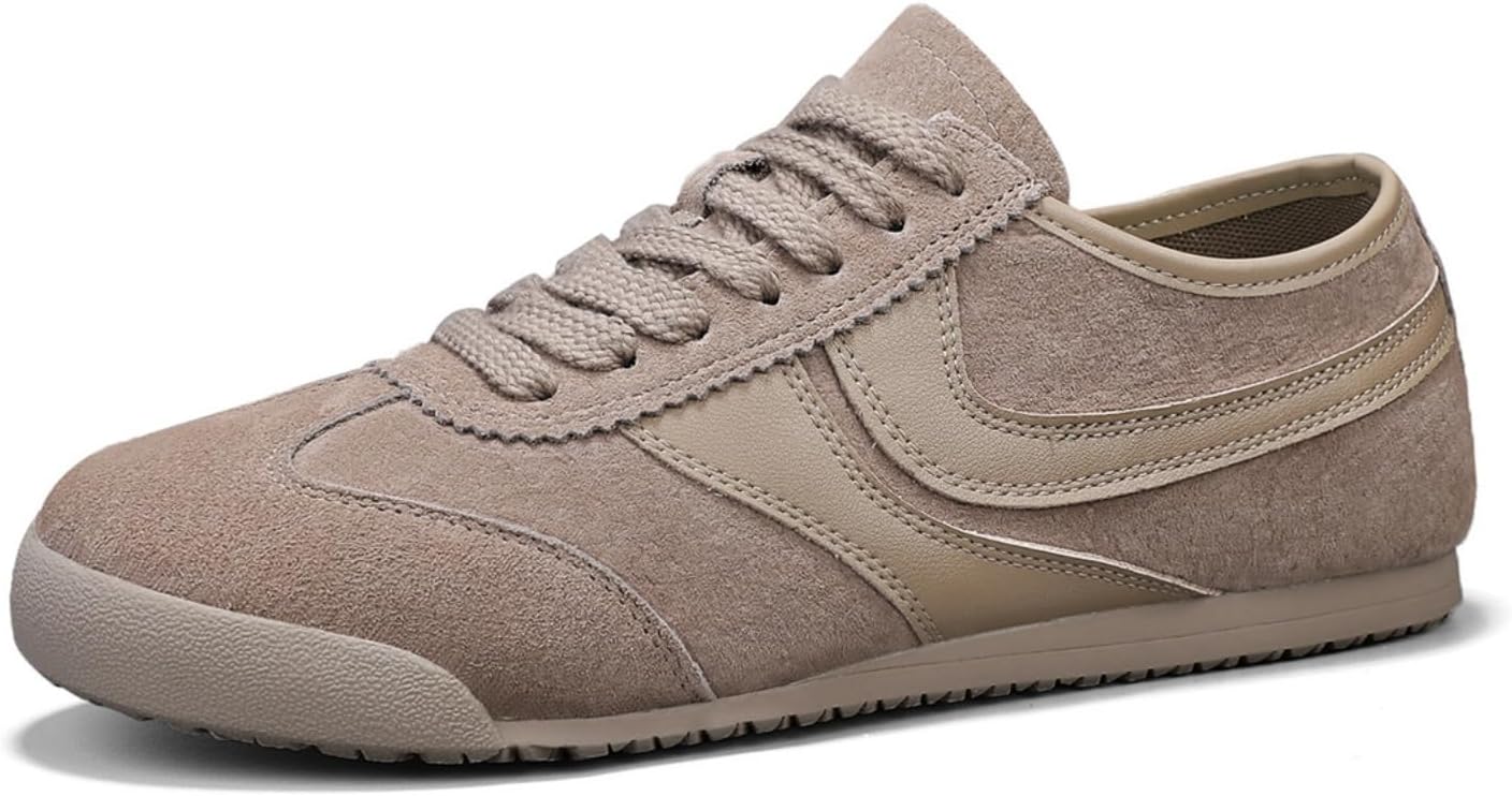 

Мужские замшевые повседневные туфли Удобные кроссовки для ходьбы Легкая противоскользящая резиновая подошва Спортивная обувь для повседневной носки и активного отдыха на улице Lshwcift, серый